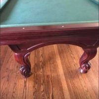 Thomas Aaron 8' Double Slate Mahogany Pool Table